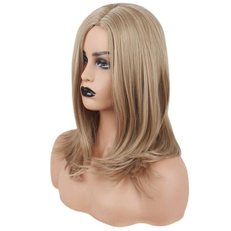 Fashion Women Sexy Long Wigs Straight Hair Brown Blonde Natural Daily