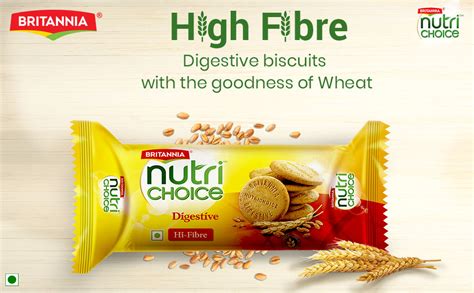 Britannia Nutri Choice Digestive High Fibre Biscuits G Amazon In Grocery Gourmet Foods