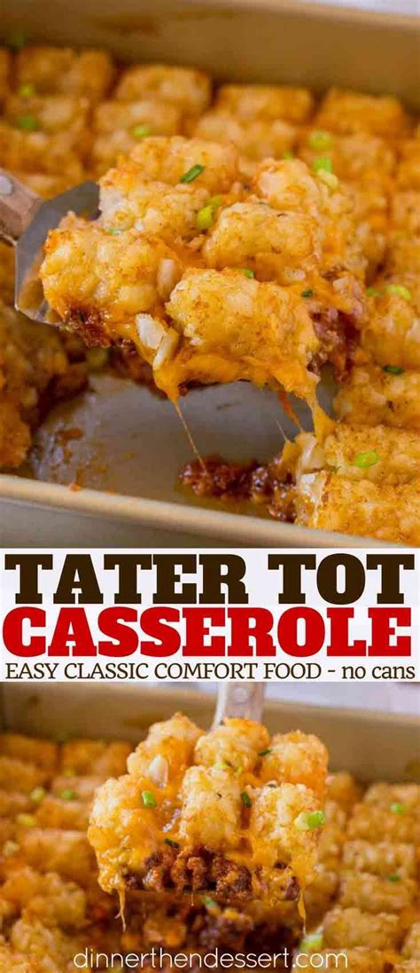 Just like with real tater tots, there are no eggs required to make these crispy baked cauliflower tots, and the recipe can be both gluten free and keto friendly. Tater Tot Casserole made with ground beef, tater tots, cheesy and a creamy beef sauce topped ...