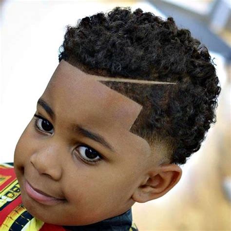 We've got pompadour boys' haircuts, messy boys' haircuts, fauxhawk, sideswept, bowls, and 35. Temple Fade with Curls and Part | Baby boy hairstyles ...