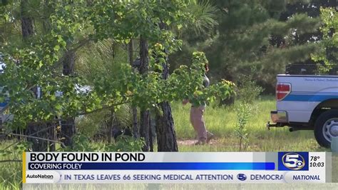 Video Body Found In Pond In Foley Youtube