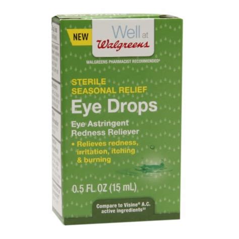 Walgreens Seasonal Relief Eye Drops 05 Fl Oz Pick ‘n Save