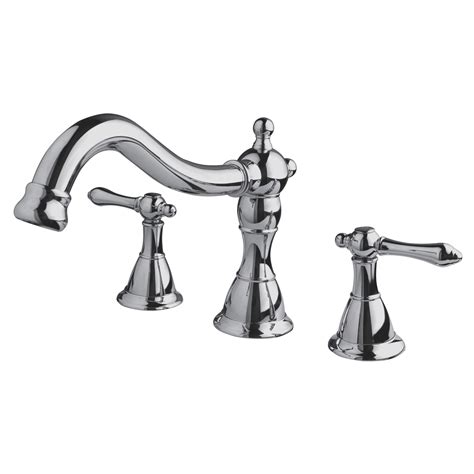 Water gently cascades into the tub. "Prime Collection" Roman Tub Faucet - Ultra Faucets