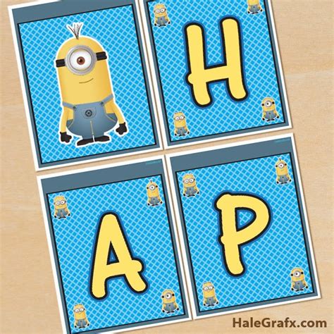 Minions Free Printable Happy Birthday Banners Oh My Fiesta In English
