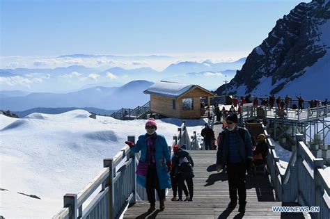 Winter Scenery Of Yulong Snow Mountain In Lijiang Chinas Yunnan