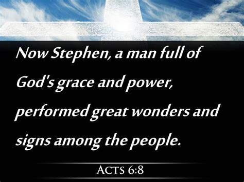 Acts 6 8 Performed Great Wonders And Signs Powerpoint Church Sermon