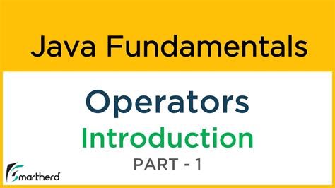 Java Operators Introduction What Are Operators In Java Java Tutorial