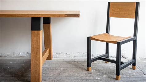 When choosing furniture for a family room or gathering space, consider little details like the legs. EPIC Wood & Metal Dining Table & Chairs Build - YouTube