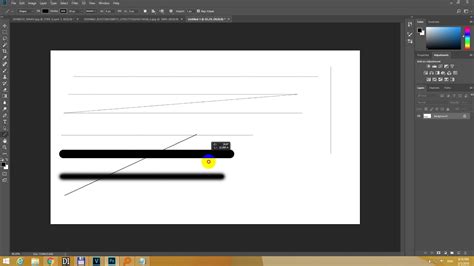 How To Draw A Straight Line In Photoshop Brush Tool Line Tool