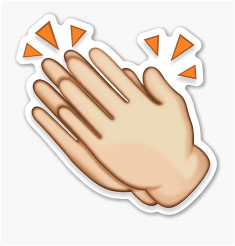 Clapping Hand Applause Clip Art Aplausos Whatsapp Png Free