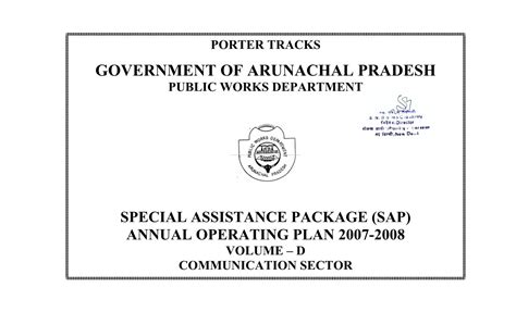 Government Of Arunachal Pradesh Public Works Department Docslib