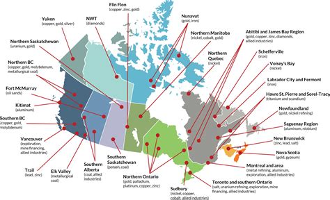 Mining In Canada Map
