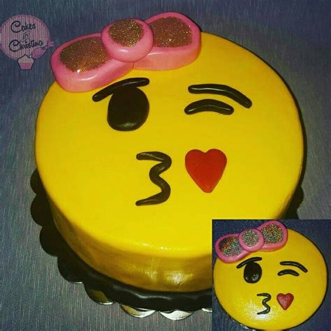 Emoji Kissy Face Cake Emoji Birthday Birthday Parties Birthday Cake