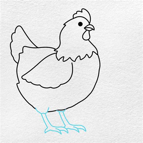 How To Draw A Hen Helloartsy