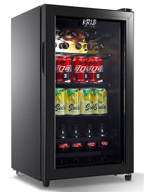 Krib Bling Beverage Refrigerator And Cooler 120 Cans Mini Fridge For