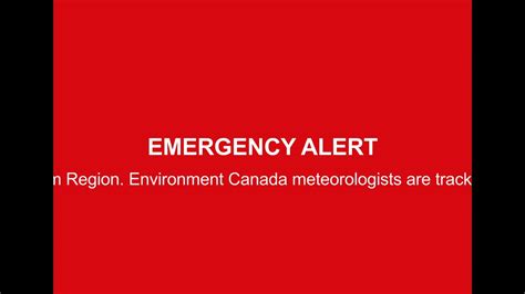 Eas Scenario 13 Alert Ready Canada Youtube