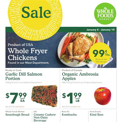 Our specials are updated every tuesday and feature the best food prices in central pennsylvania. Whole Foods Market Weekly Flyer - Weekly Specials - Jan 4 ...