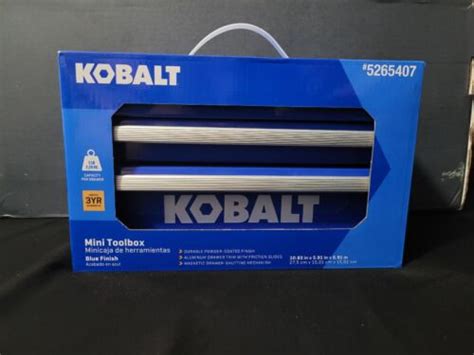 Brand New Kobalt Mini Tool Box 25th Anniversary Edition Blue 5265407
