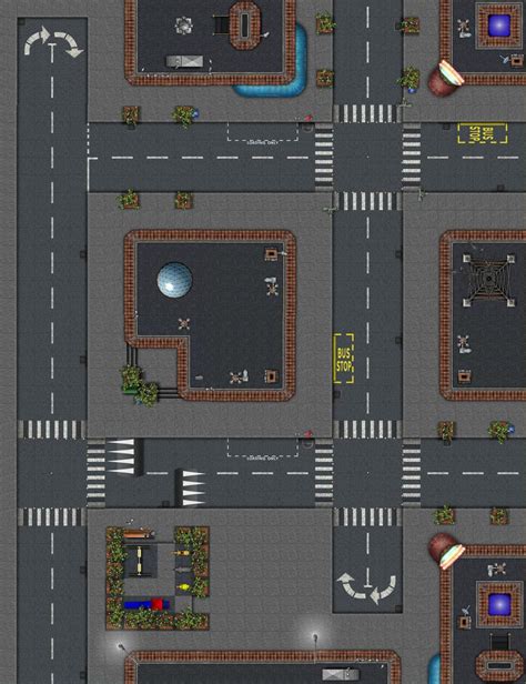 I am making all the objects myself so it takes a loooong time. Modern Streets Tiles | Unique maps, Map, Fantasy map