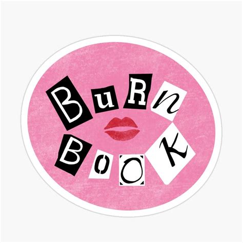 Burn Book Sticker By Maddie G Cool Stickers Print Stickers Bubble Stickers