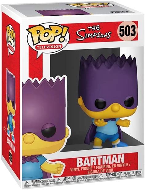 Funko Pop Animation Simpsons Bart Bartman 503 Mystery Minis Funko Pop Figures Vinyl Figures