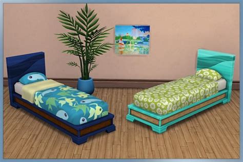 Blackys Sims 4 Zoo Single Bed Blown By Cappu • Sims 4 Downloads
