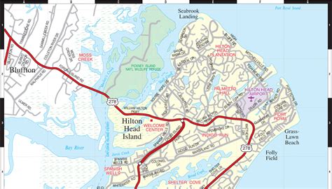 Street Map Of Hilton Head Island Palm Beach Map