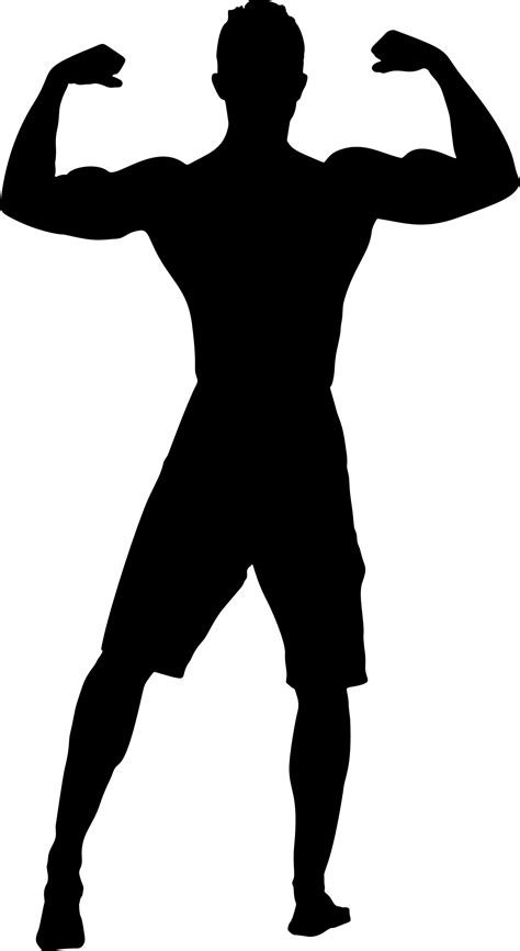 Bodybuilder Silhouette Png