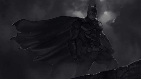 Dc Comics Superhero Dark Moon Sky Background 4k Hd Batman Wallpapers