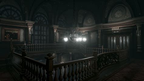 Artstation Resident Evil Mansion Hall Unreal4 Project Wip 9 Bow