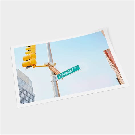 Personalised New York American Street Sign Print By Walk Dont Walk