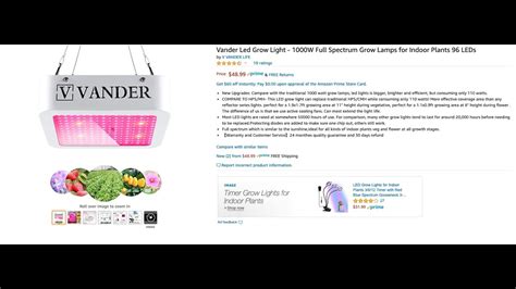 Hps needs additional cooling arrangements to keep the temperatures under control whereas the. 1000w LED Grow Light - UNBOXING (VANDER? APELILA?) - YouTube