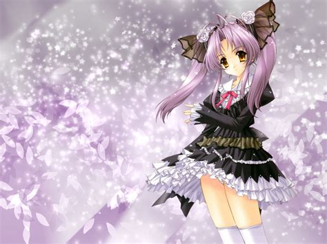 Purple Anime Girl By Xsweethanamix On Deviantart