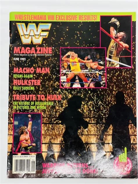Wwf Magazine June 1992 Wrestling Hulk Hogan Wrestlemania 8 Viii Wwe