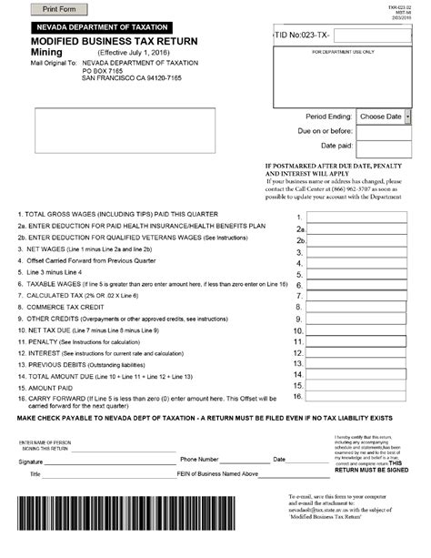 Whenever a sales and use tax rate changes, the corresponding jurisdictional reporting code is replaced with a new code. Form TXR-023.02 (MBT-MI) Download Fillable PDF or Fill Online Modified Business Tax Return ...