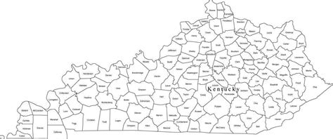 Map Of Kentucky Counties United Airlines And Travelling