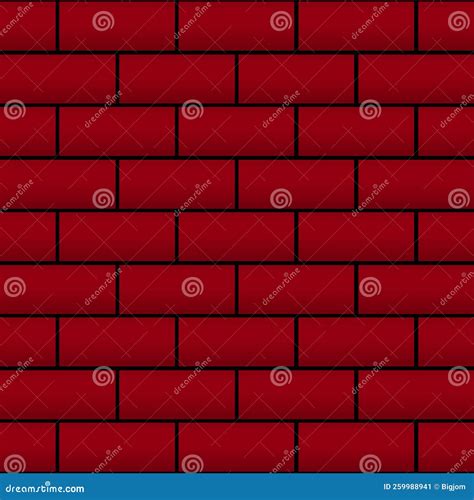 Red Brick Wall Design Vector Illustration Stock Vector Illustration