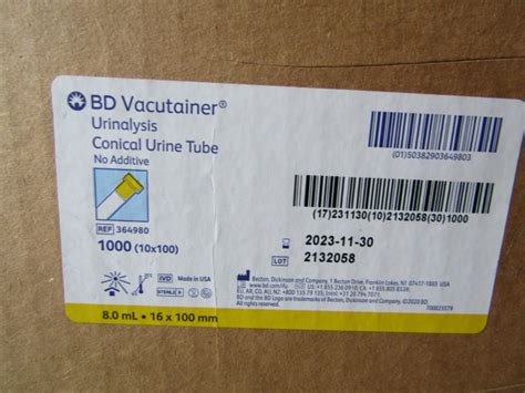 Lot Of 14 Mixed BD Vacutainer Blood Collection Tubes Urinalysis