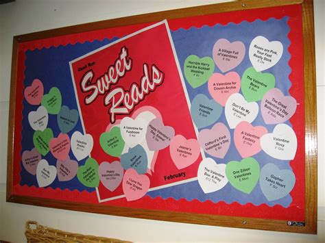 Valentines Sweet Reads Valentines Day Bulletin Board Valentine