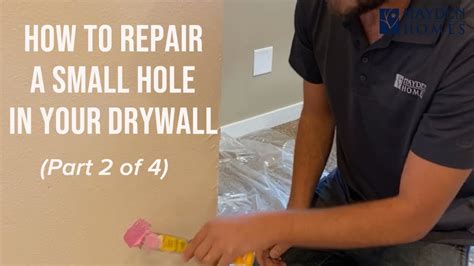 Do It Yourself How To Repair A Small Hole In Your Drywall Youtube