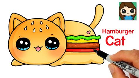 How To Draw A Hamburger Cat Aphmau Meemeows
