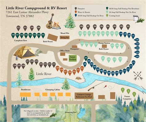 Map And Directions Little River Campground And Rv Resort