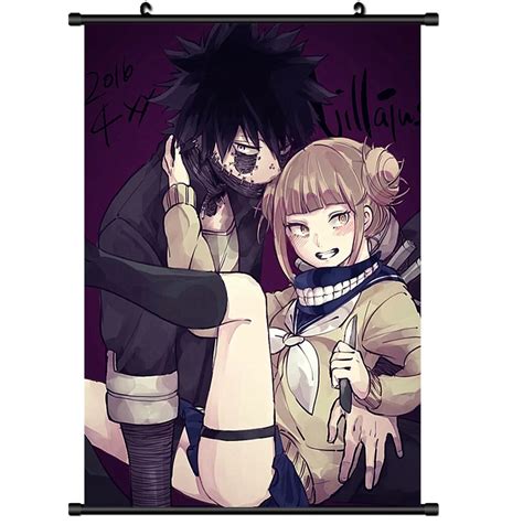 Anime My Boku No Hero Academia Dabi Toga Himiko Wall Poster Scroll My