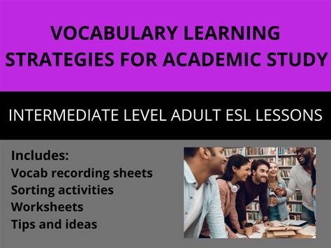 Vocabulary Learning Strategies For Academic Study Teaching Resources