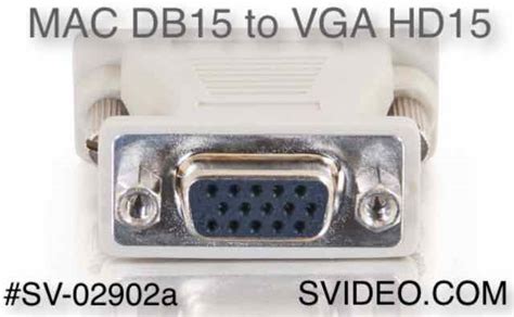 Mac Db15 Male To Vga Hd15 Female Adapter