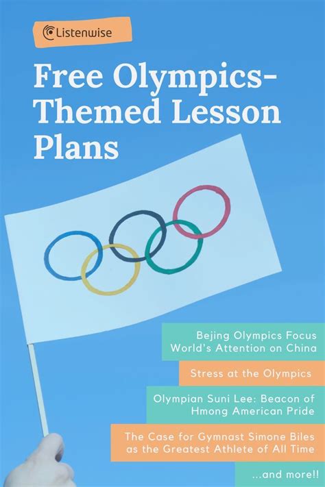 Free Olympics Lesson Plans For Teachers