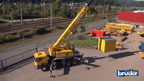 Bruder Scania R Series Liebherr Crane Truck And Light And Sound Module