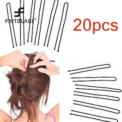 20 Pcs Wavy U Shaped Hair Clips Hairpin Hairband Hair Clips For Hairdressing Styling Tools Women