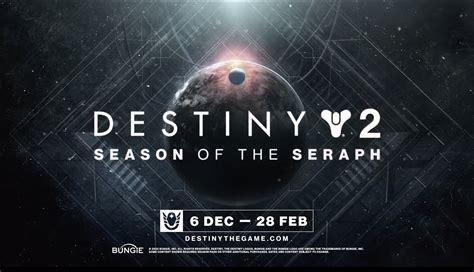 DestinyTracker On Twitter Destiny Season Of The Seraph December Th February Th Https