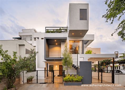 Balcony Modern Duplex House Front Elevation Designs Wow